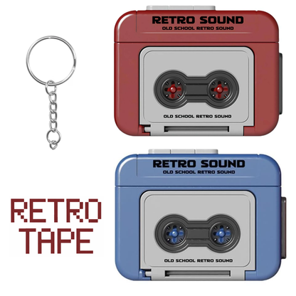 Retro Cassette Recorder Keychain